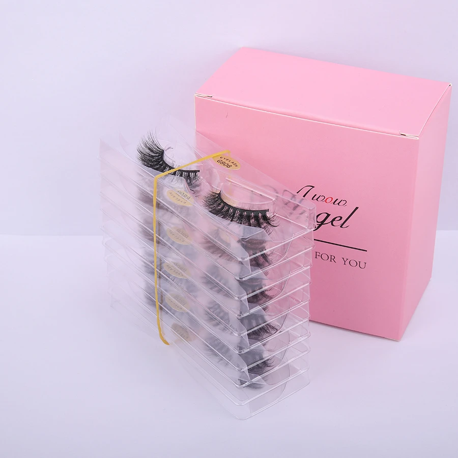 WOWANGEL New 100 Pairs Wholesale Natural False Eyelashes Long 3d Mink Lashes Makeup Eyelash Extension Silk Mink Eyelashes WOWANGEL New 100 Pairs Wholesale Natural False Eyelashes Long 3d Mink Lashes Makeup Eyelash Extension Silk Mink Eyelashes