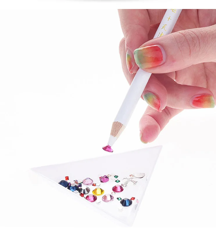 1pcs dotting pen Новинка, ss6-ss20, смешанные, без горячей фиксации, светящиеся стразы, флуоресцентные стразы, Кристалл swa cut flash, для дизайна ногтей, 3d ногтей - Цвет: 1pcs dotting pen