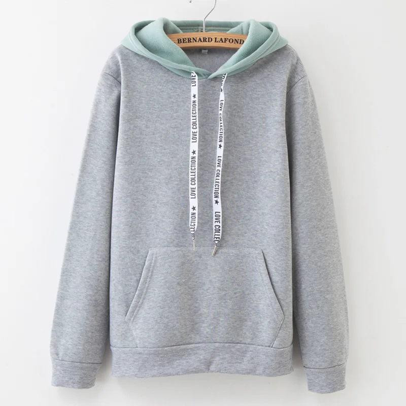 Women's Winter New Solid Color Casual Top Hoodies Sweatshirts Sleeve Long Sleeve Sweatshirt Sportswear
