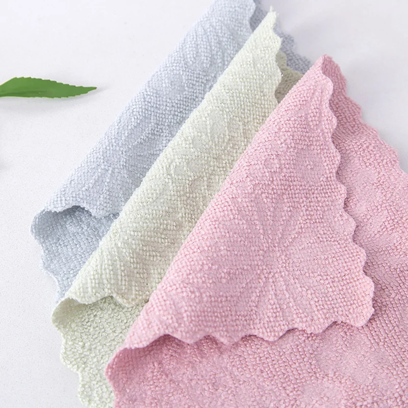 

2/4/8 PCS Super Absorbent Clean Cloth Cleaning Wiping Rag Dish Towel Home Kitchen Towel Sink Wipe Microfiber Cleaning Towels