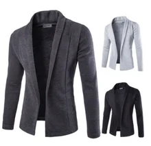 ZOGAA Casual Men Blazer Guys Boys Long Sleeve Solid Color Casual Blazer Coats Male Formal Slim Fit Fashion Blazer Jacket 2019