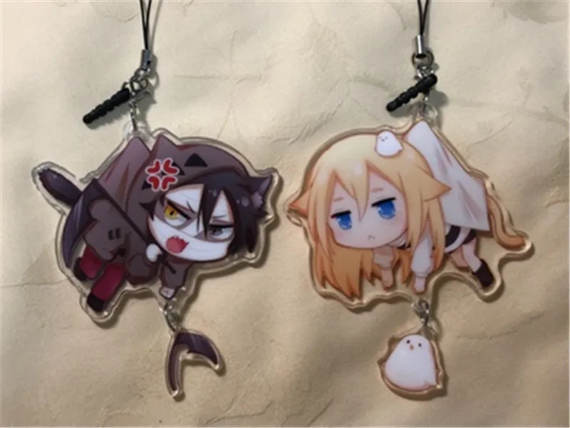 

Anime Satsuriku no Tenshi Angels of Death Zack Ray Acrylic Keychain Keyring Gift Halloween Cosplay Keychain Keyring Christmas