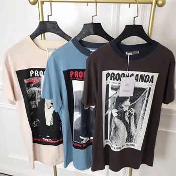 

2020 new Magazine print 100% cotton black o-neck sweatshirt women long sleeve pullover tops