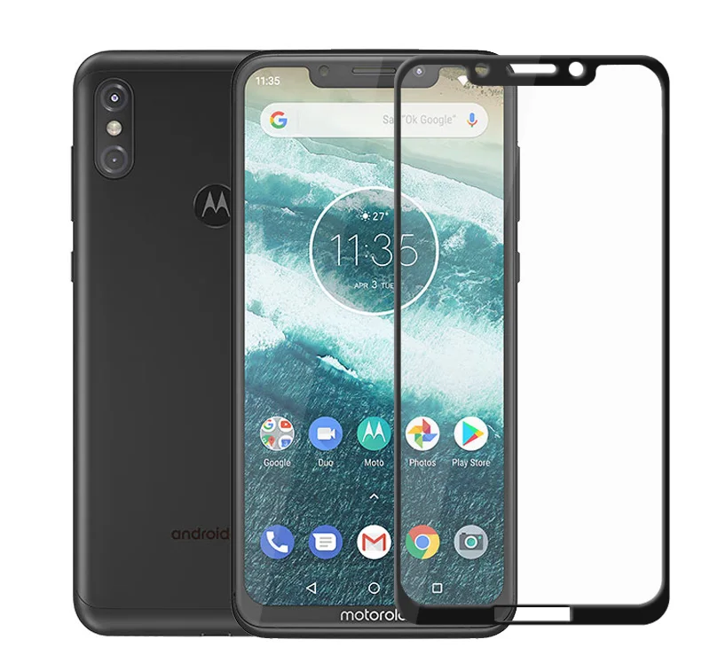 Полноэкранное стекло для Motorola One power, защита экрана One Action, закаленное стекло для Moto One Vision G6 G7 E6 Plus One Zoom