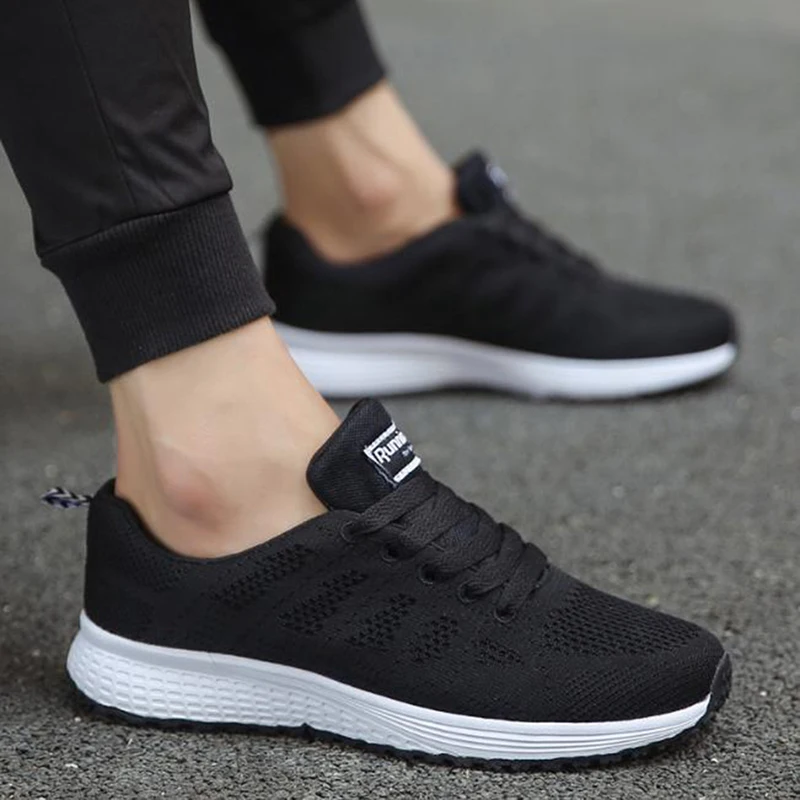 

Hot Sale Women Sneakers Fashion Lightweight Mesh Flat Couple Shoes Unisex Spring Autumn Female Vulcanize Shoes