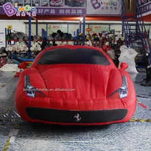 Современный дизайн надувной Красный Феррари с 4,5x1,9x1,2 mH/цифровая печать бренд роскошный автомобиль Игрушечная копия модель