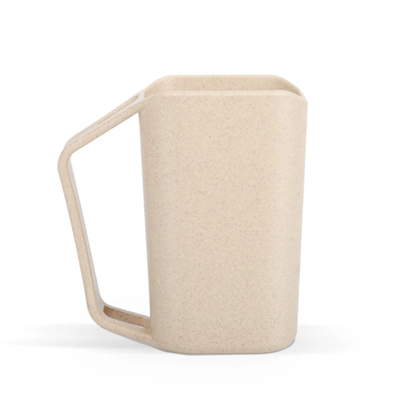 Пшеничная солома кружки чашка с зубной щеткой держатель для воды молока ванной 350 мл DTT88