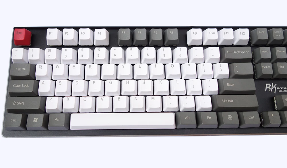 Винтажный стиль OEM толстые клавиши PBT серые белые красные смешанные ANSI ISO 108 87