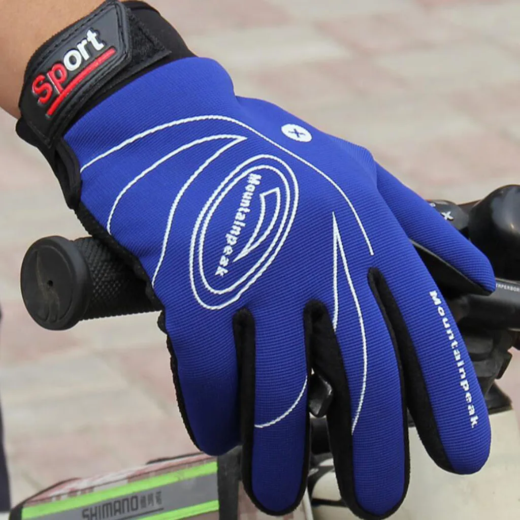 Мужские и женские спортивные перчатки MTB велосипедные перчатки горный велосипед фитнес полный палец перчатки для велосипеда мотогонок перчатки