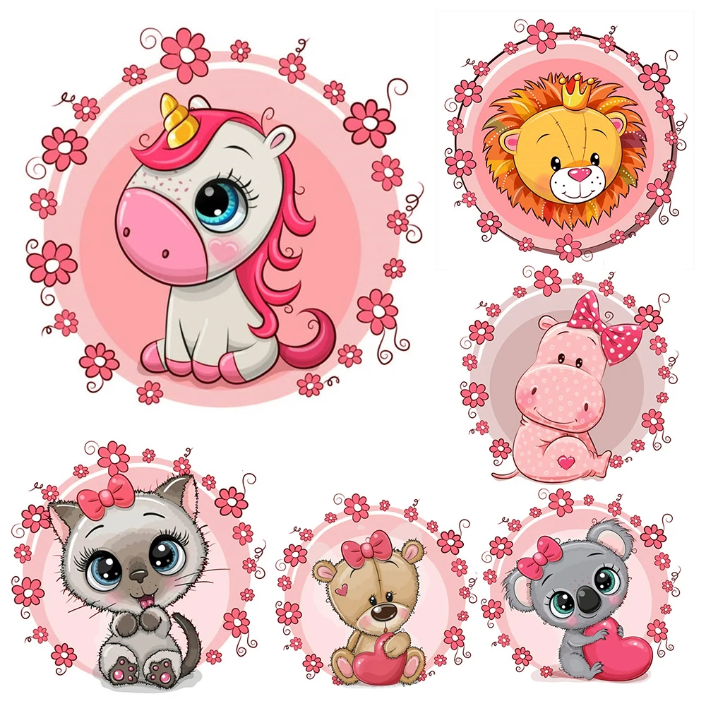 New Cartoons Diamond Mosaic Animals Children's Handicrafts Painting Horse Cross Stitch Gift KB149 | Дом и сад
