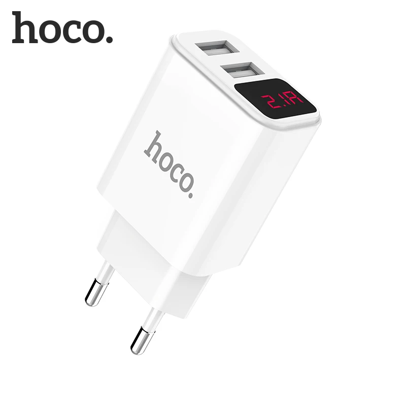 HOCO C63A 21 шт./лот 5 в 2.1A USB зарядное устройство для iPhone 11 Xs Max ЕС вилка настенное зарядное устройство адаптер для samsung Xiaomi huawei