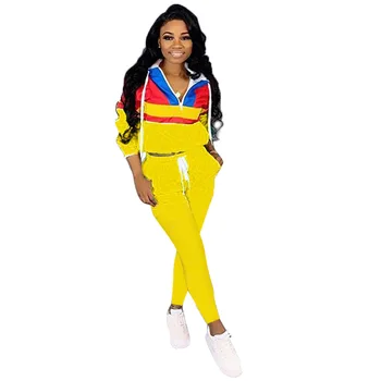 

Autumn Winter Women Two Piece Set Top and Pants Plus Size Tracksuit Sweatsuit Outfit Casual Active Sets