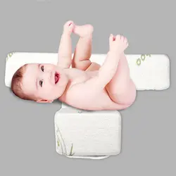 Мягкая подушка для новорожденного шеи портативная треугольная сторона сна против скатывания Регулируемая бамбуковая волокно Унисекс На