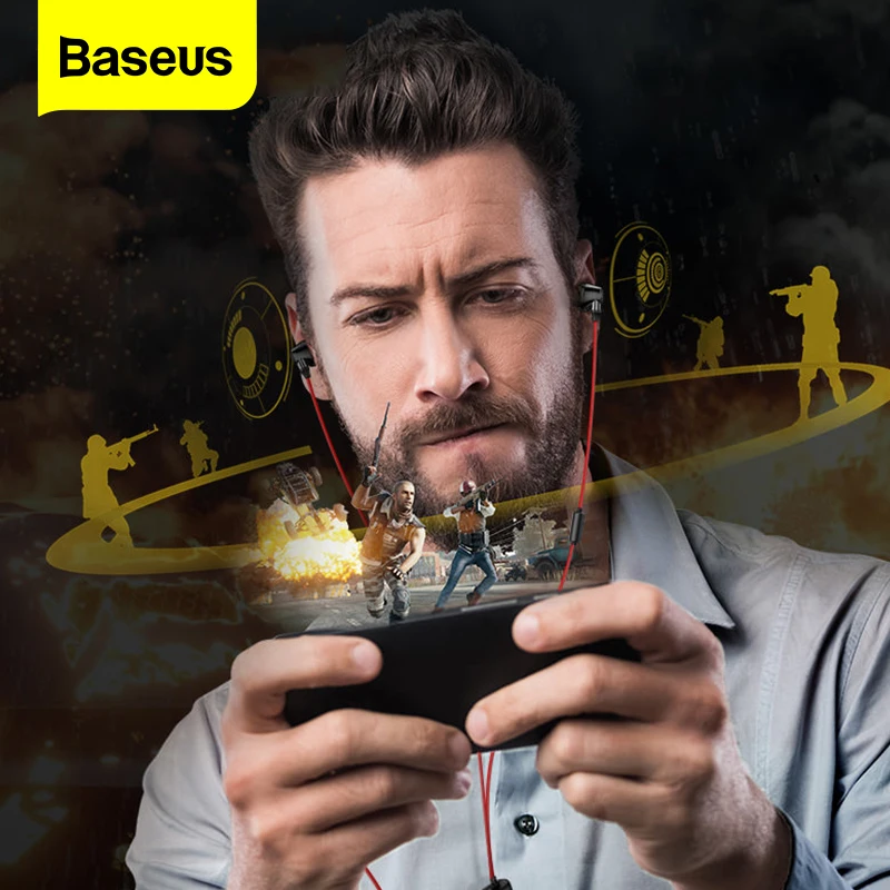 Проводные наушники Baseus H08 с двойным драйвером 3D стерео звук разъем 3 5 мм