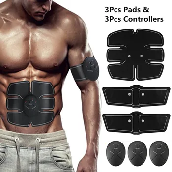 

6PCS Abdominal Muscle Stimulator EMS Abs Fitness Equipment Training Gear Muscles Trainer Home Gym Exercise Fitness Weight Loss