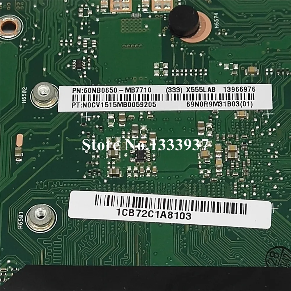 discount  X555LD mainboard SR23Y I5-5200U 3.3 For ASUS X555LA X555LD X555LF X555LJ X555L X555 Laptop motherbo