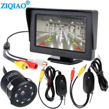 

4.3 Inch Vehicle LCD monitor Wireless Rear View Camera Video Transmitter Receiver Kit Reverse Camera for Car Rearview Monitor