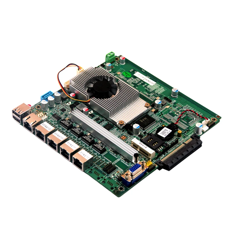 J1900 pfsense межсетевой экран материнская плата 4 порта ethernet материнская плата 4 ГБ DDR3 Материнские платы Mini ITX с Baytrail один чип 8* USB2.0