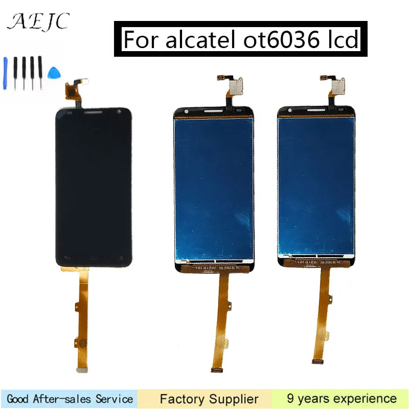 Для Alcatel One Touch Idol 2 Mini S OT6036 6036 6036Y ЖК-дисплей с сенсорным экраном дигитайзер сборка