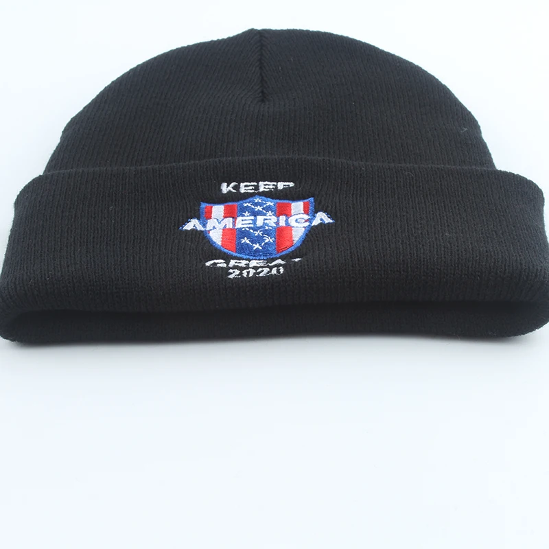Keep America Great Hat мужские зимние шапочки Женские бини с буквами вязанная шапка с вышивкой повседневные Черные Skullies Beanies