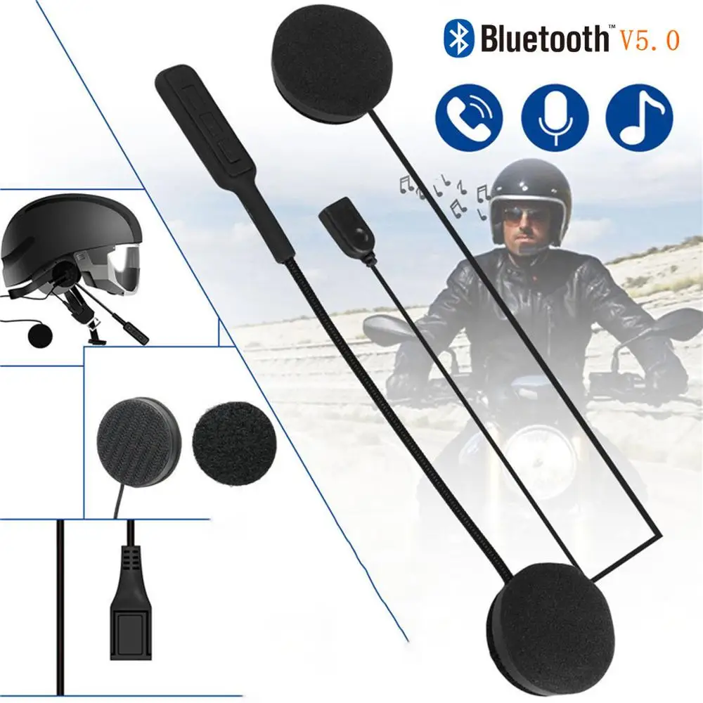 Мото шлем Bluetooth 5,0 Гарнитура Анти-помехи для мотоциклетного шлема для верховой езды Интерком мото свободные руки наушники MP3 колонки Мото шлем Bluetooth 5,0 Гарнитура Анти-помехи для мотоциклетного шлема для верховой езды Интерком мото свободные руки наушники MP3 колонки