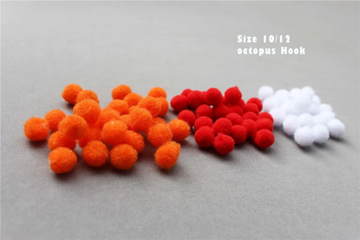 Assorted Tigofly 100 шт./лот 3 цвета Glo Жук муха рыбалка форель муха яйцо Жук материалы для завязывания мух - Цвет: Assorted