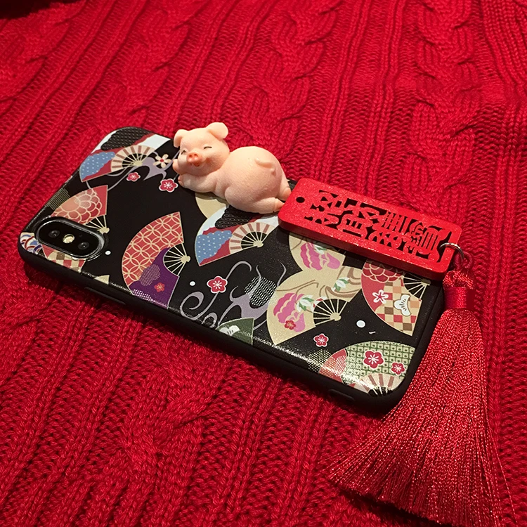 Чехол для iPhone 11 Pro Max Cute Fortune Cat, чехол на заднюю панель для iPhone X XS Max XR 6 7 8plus Maneki Neko Shell+ ремни