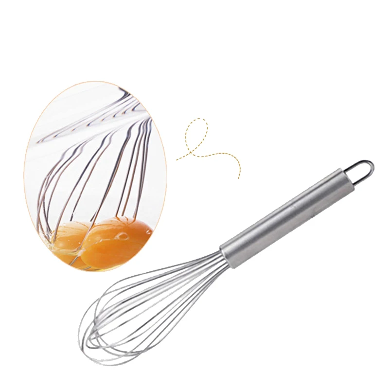 LMETJMA Stainless Steel Egg Beaters Milk Cream Butter Whisk Mixer Stiring Tool Stirrer Mixing Mixer Egg Beater Tools egg beater