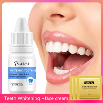 

Putimi Teeth Whitening Serum Gel Dental Oral Hygiene Effective Remove Stains Plaque Teeth Cleaning Essence Dental Care FaceCream