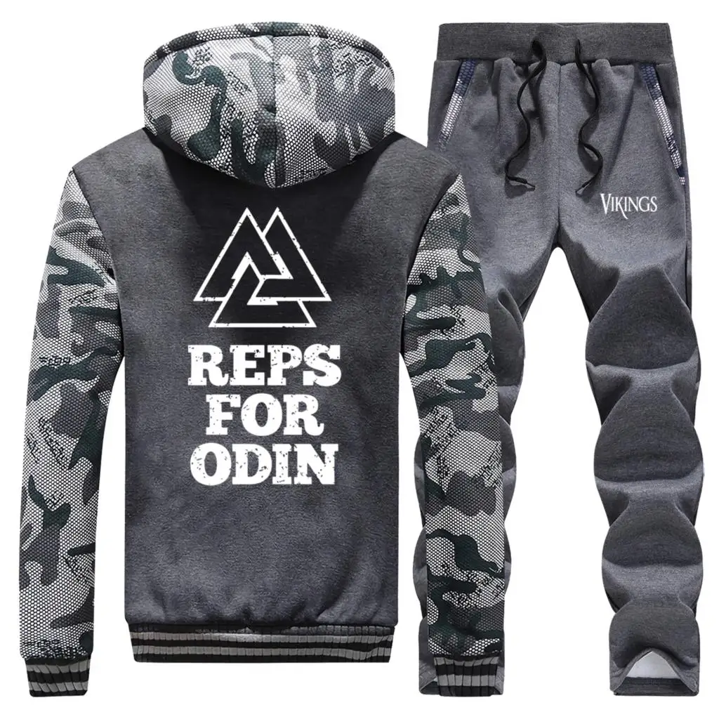 Reps for odin, мужская толстовка с капюшоном+ спортивные штаны, костюм, Viking Legend, зимние теплые толстовки+ штаны, комплект из 2 предметов, мужская повседневная куртка