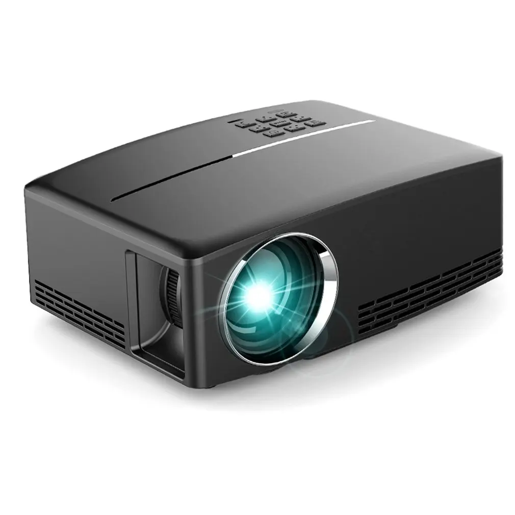 Full HD 1080P LCD Mini Projector 1800 LM Portable Multimedia Home Cinema Theater Video Movie Entertainment GP80 GP80UP