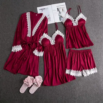 

Women's pajamas sexy lace kimono wedding bride bridesmaid robes pajamas elegant rayon fashion pajamas