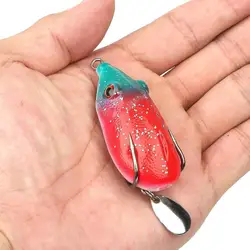 1pc Silkworm Shape Fishing Lure 5 Color Silicone High Sequins High Gloss Strong Carbon Hook Soft Material K5w0