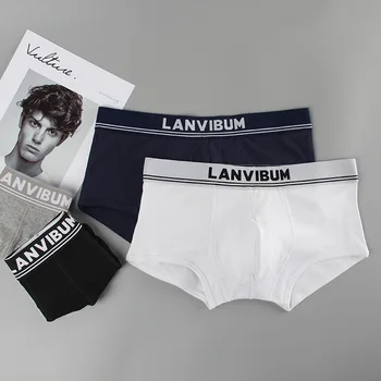 

Mens Boxers Underwear Cotton Boxer Underpants Homme Boxershorts Calzoncillos Hombre Jockstrap Panties Man U Convex Solid Trunks