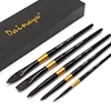 Dainayw Watercolor Paint Brushes Set Squirrel Hair Professional Artist Painting Mop for Gouache Watercolors Inks, 5Pcs ► Photo 2/6