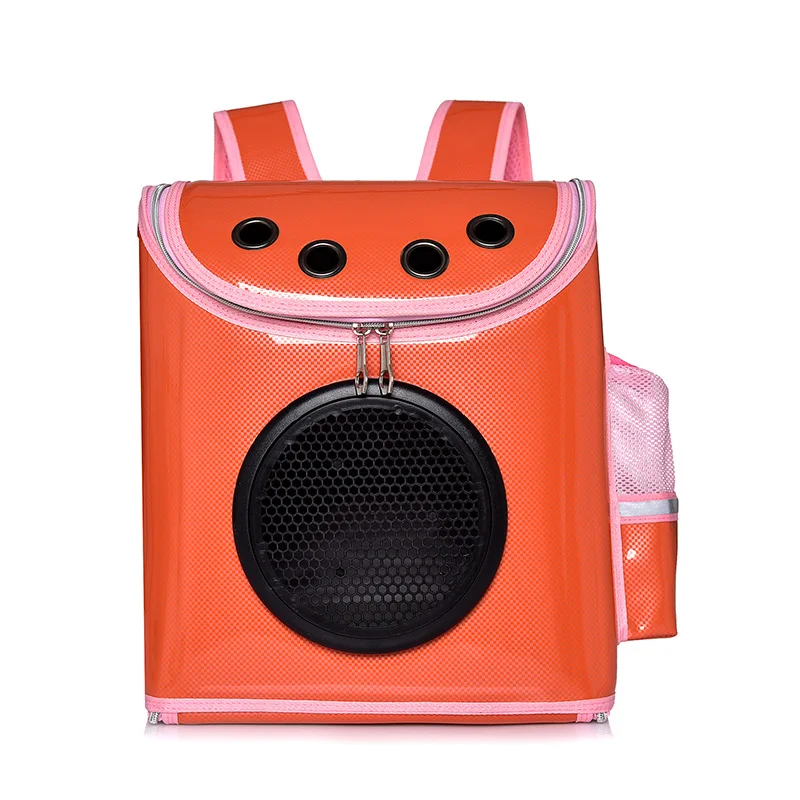 Высокое качество дышащая космическая капсула астронавт пузырчатая дорожная сумка для транспортировки милая маленькая собачка переноска для кошек рюкзак для домашних животных - Цвет: Orange