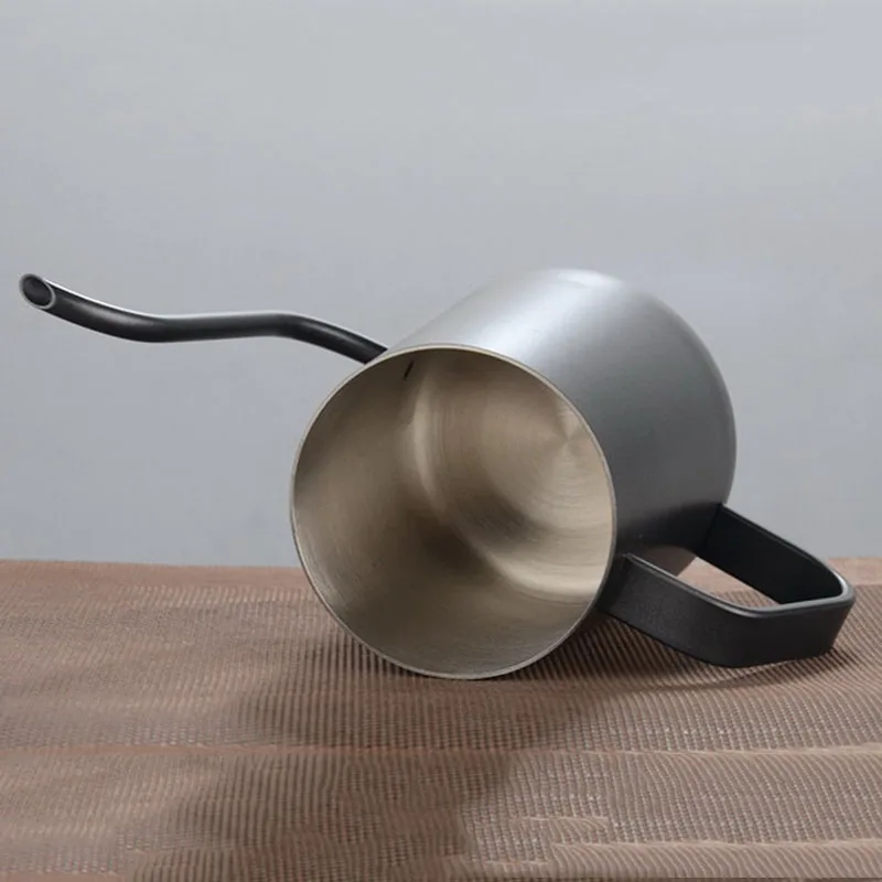 Thicker Long Mouth Hand Coffee Pot Stainless Steel Coffee Maker Europe Style Milk Pot Tea Pot