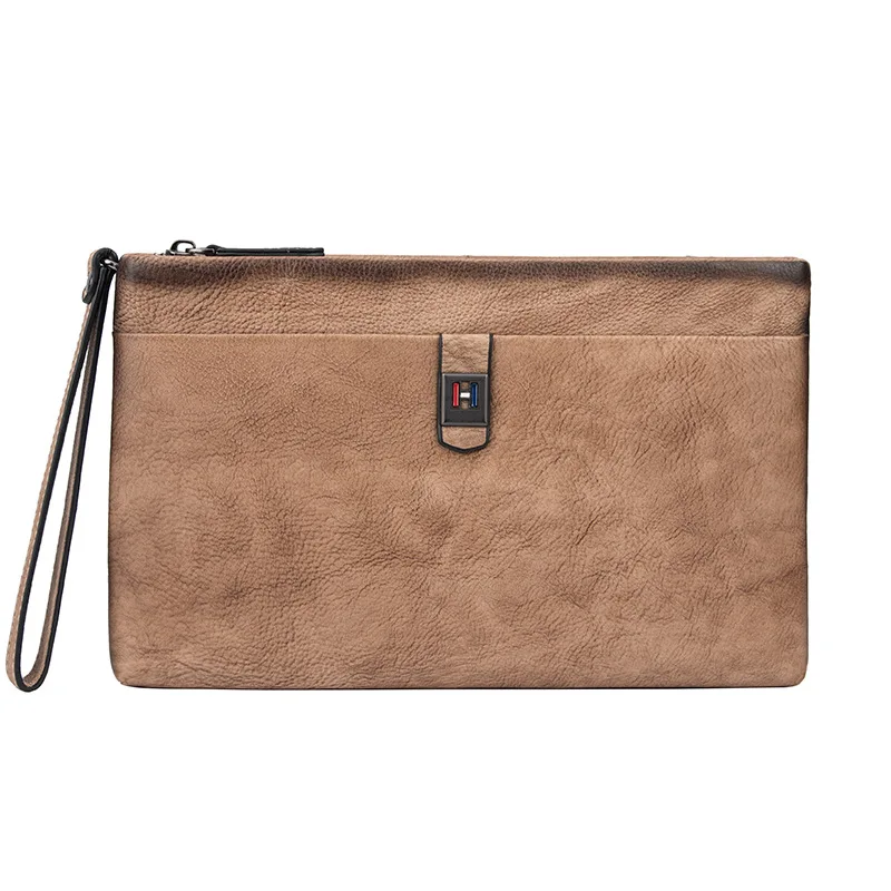 large leather clutch bag