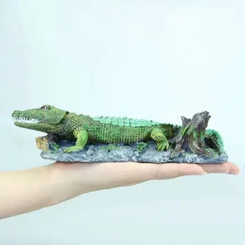 

Aquarium Decoration Aerating Action Ornament - Aquarium Fish Tank Crocodile