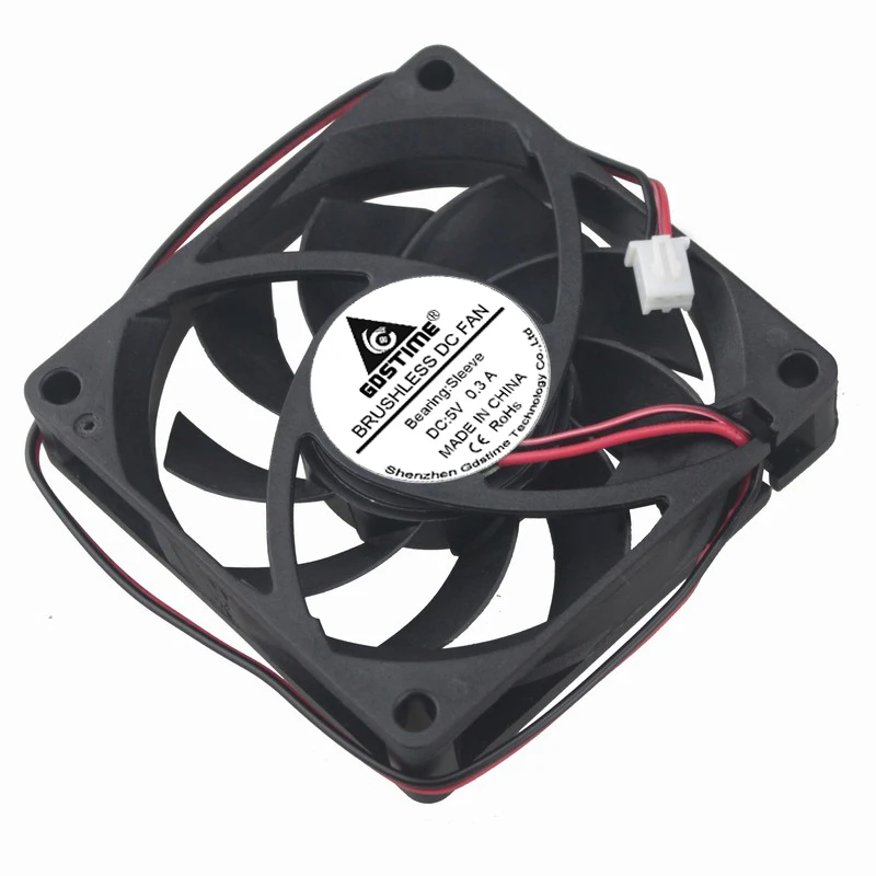 1 шт. Gdstime 70 мм 70x70x15 7015s 2Pin 5V DC бесщеточный вентилятор охлаждения|cooler storage|fan impellercooler