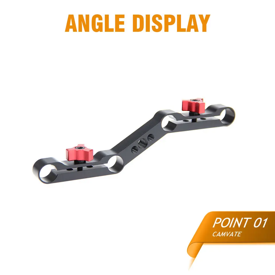 Offset Z-Shape Clamp Mount Bracket With 15mm Double-Rod Clamp For DSLR Camera Sh