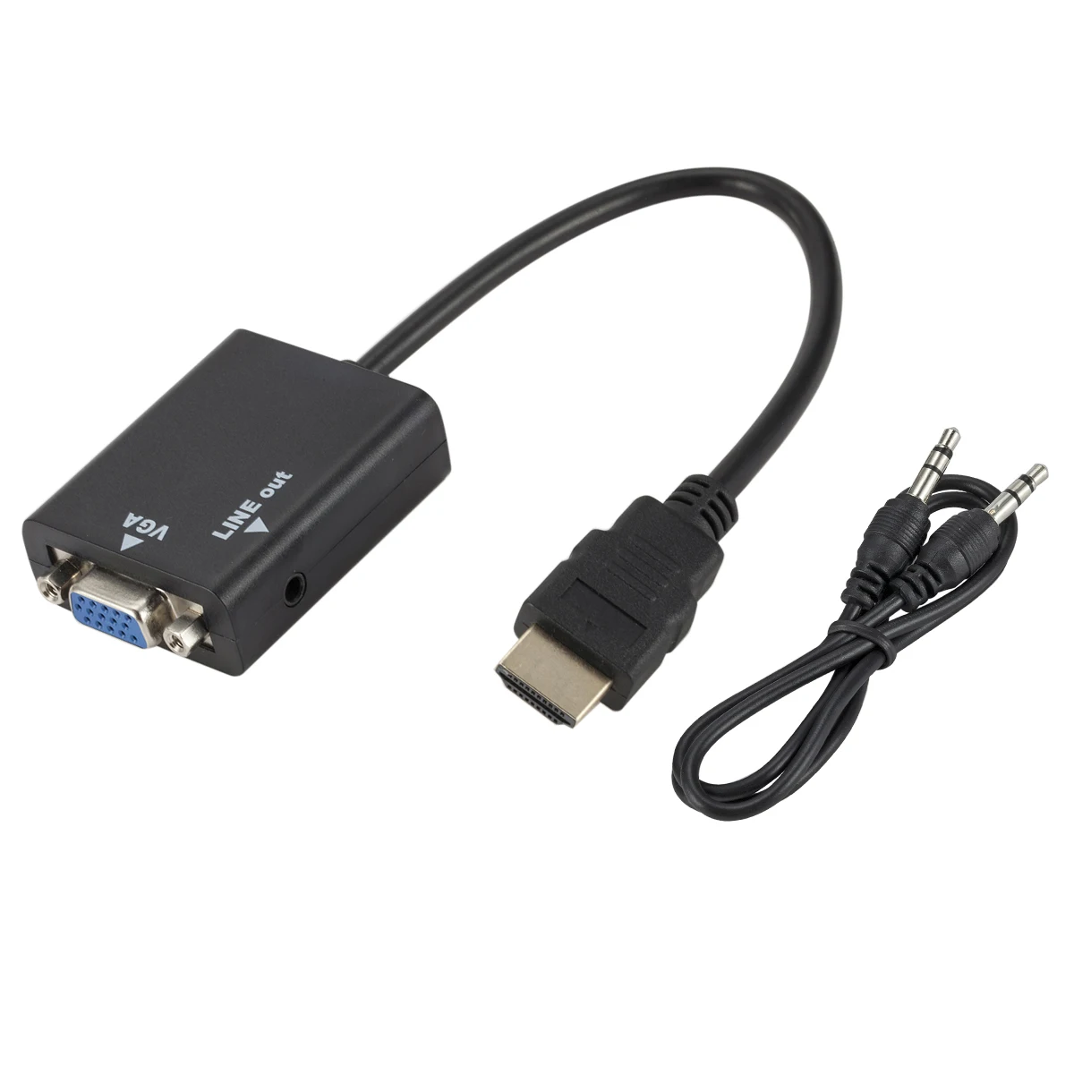 VGA Мужской к HDMI Женский конвертер Кабель-адаптер с аудио выходом 1080P VGA HDMI адаптер