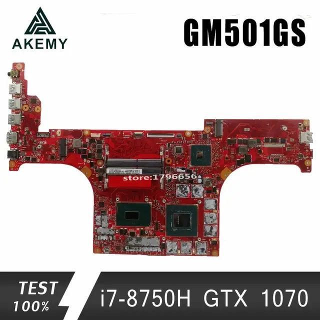 $US $530.16  GM501GS Motherboard i7-8750H GTX 1070 For ROG ASUS GM501G GM501GS Laptop motherboard GM501GS Mainbo