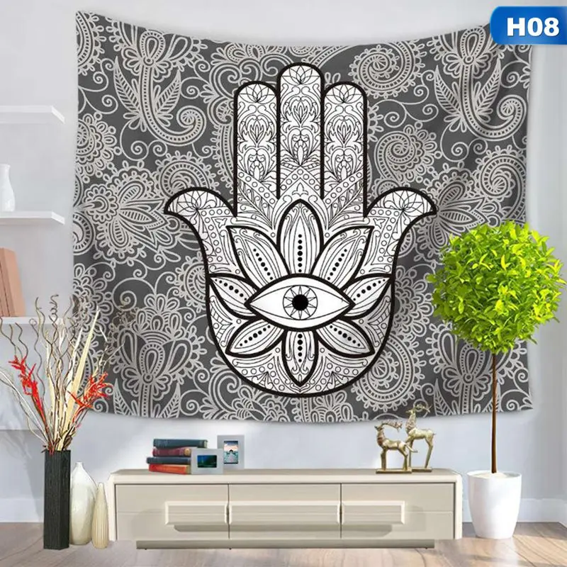 Indian Mandala Tapestry Hippie Wall Hanging Beach Towel toalha de banho Bohemian Bedspread Home Decor