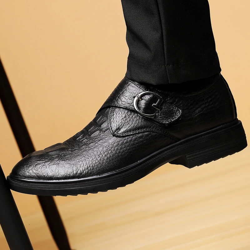 

big size 48 Brand Men's Natural genuine Leather Shoes Black Anti-skid Soft Bottom Designer Shoes Wear-resistant Loafer Shoes s5