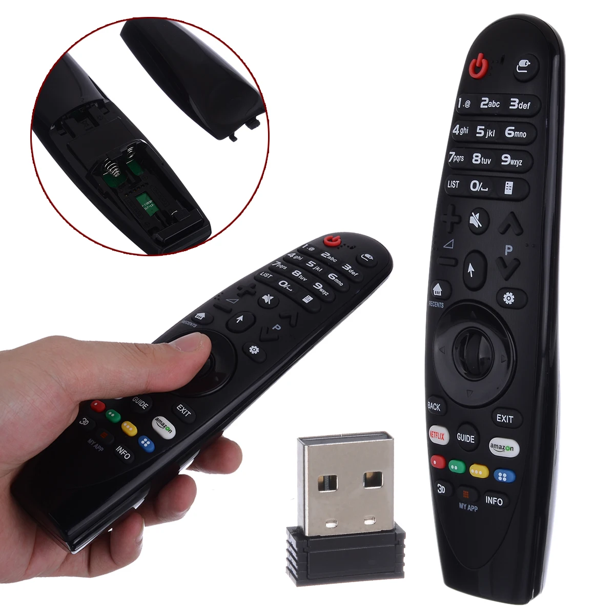 1 канальный запасной пульт дистанционного управления ler 433 МГц Черный Telvision для LG AN