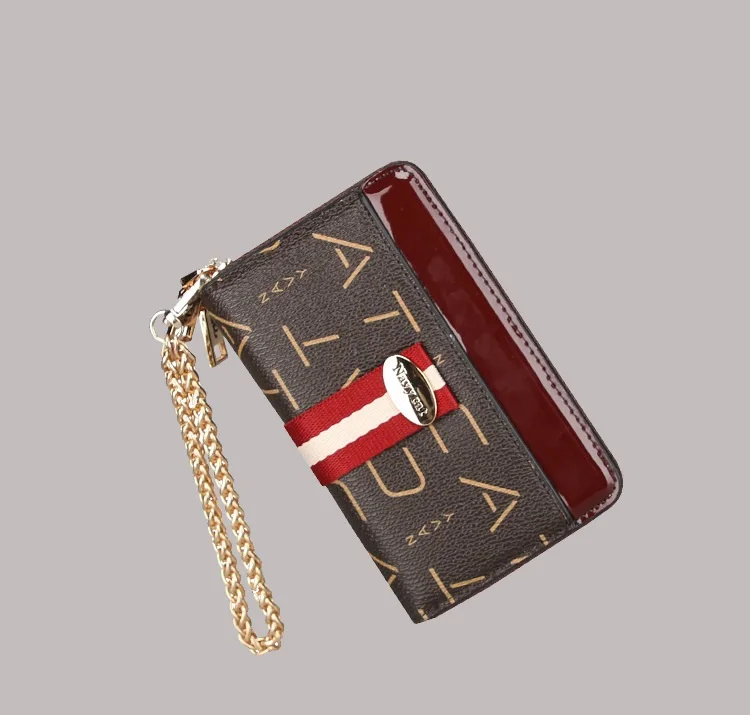 Navy CAT Small Women Wallets Female Leather Wallet Zipper Design With Coin Purse Pockets Mini Walet Womens Bag20