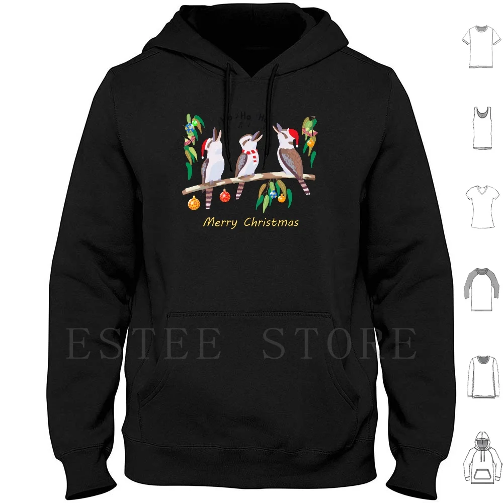 Kookaburras Australian Christmas Carols Felpe Con Cappuccio Manica Lunga Kookaburras Bird Australia Australian Christmas Carols