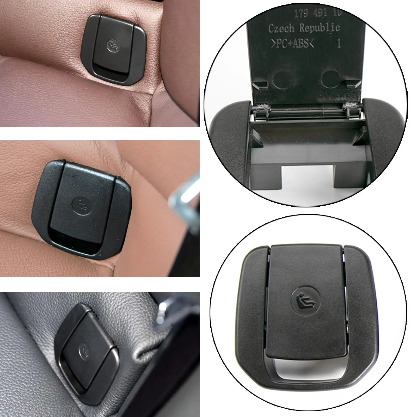 Sarung Penutup ISOFix Keselamatan Kursi Anak Belakang Mobil