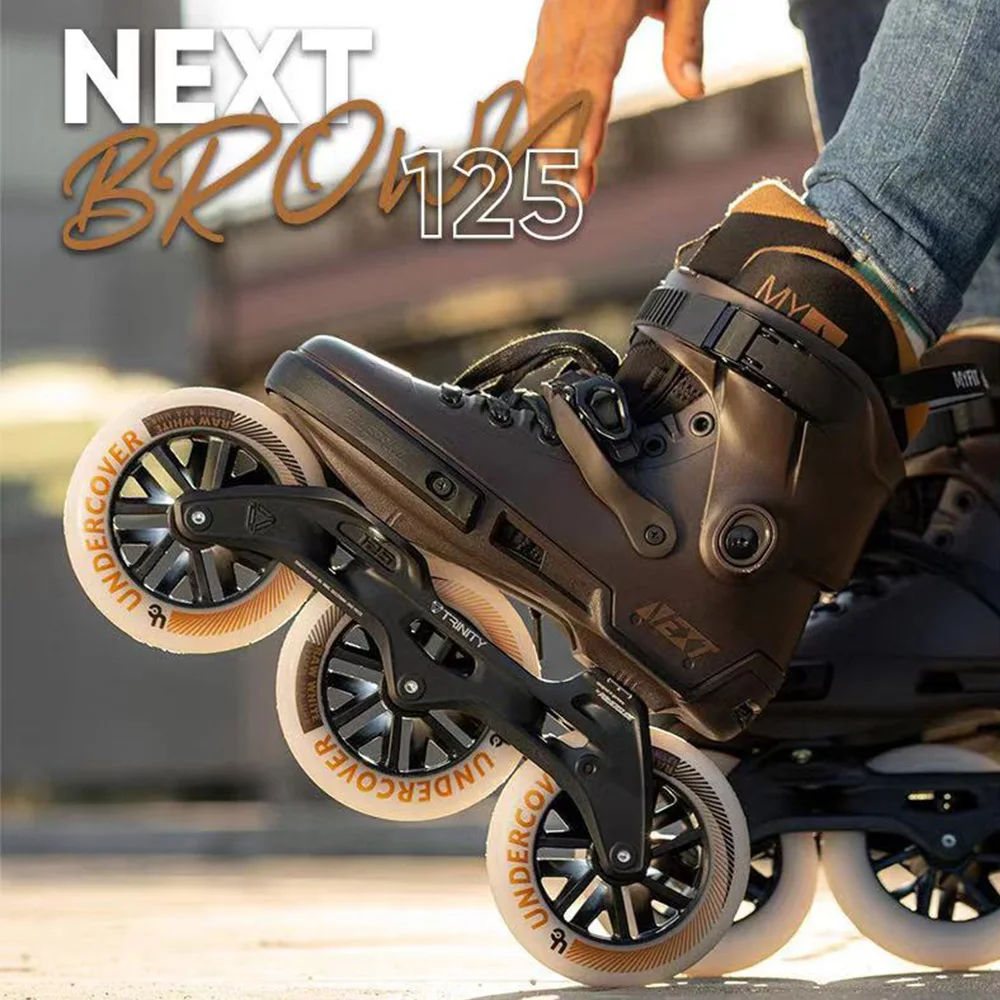 100% Original 2021 Powerslide NEXT Trinity Frame Inline Skates 3*125mm  4*80mm Street Racing Skate Roller Free Skating Patines
